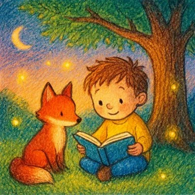 Sample illustration in the Crayon style